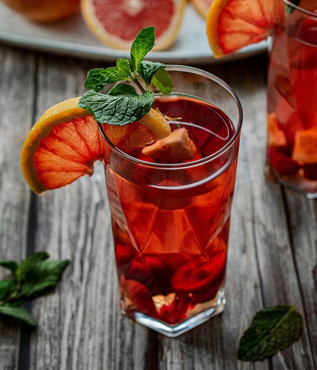 Grapefruit mint cooler